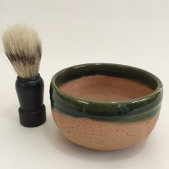 Best Grip and Lather Shave Bowl – Green Handmade Pottery